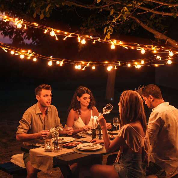 Smart-Home-Lichterkette, warmweiß, 80 LEDs