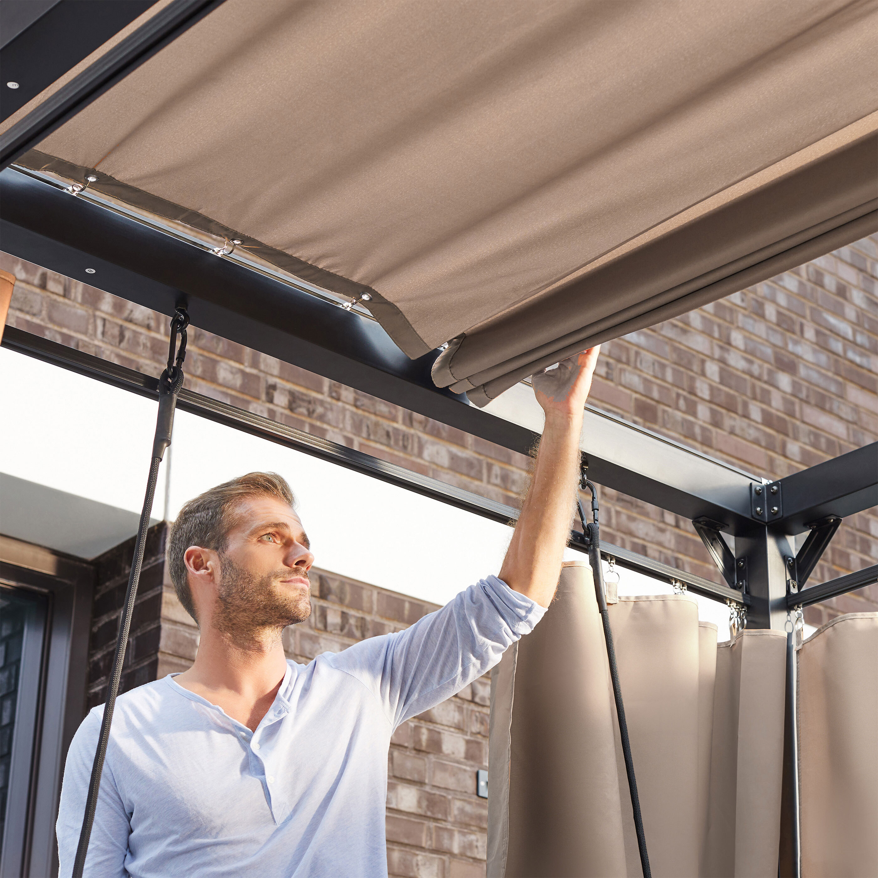 Home Deluxe Pavillon & Gartenliege Provence ALDI