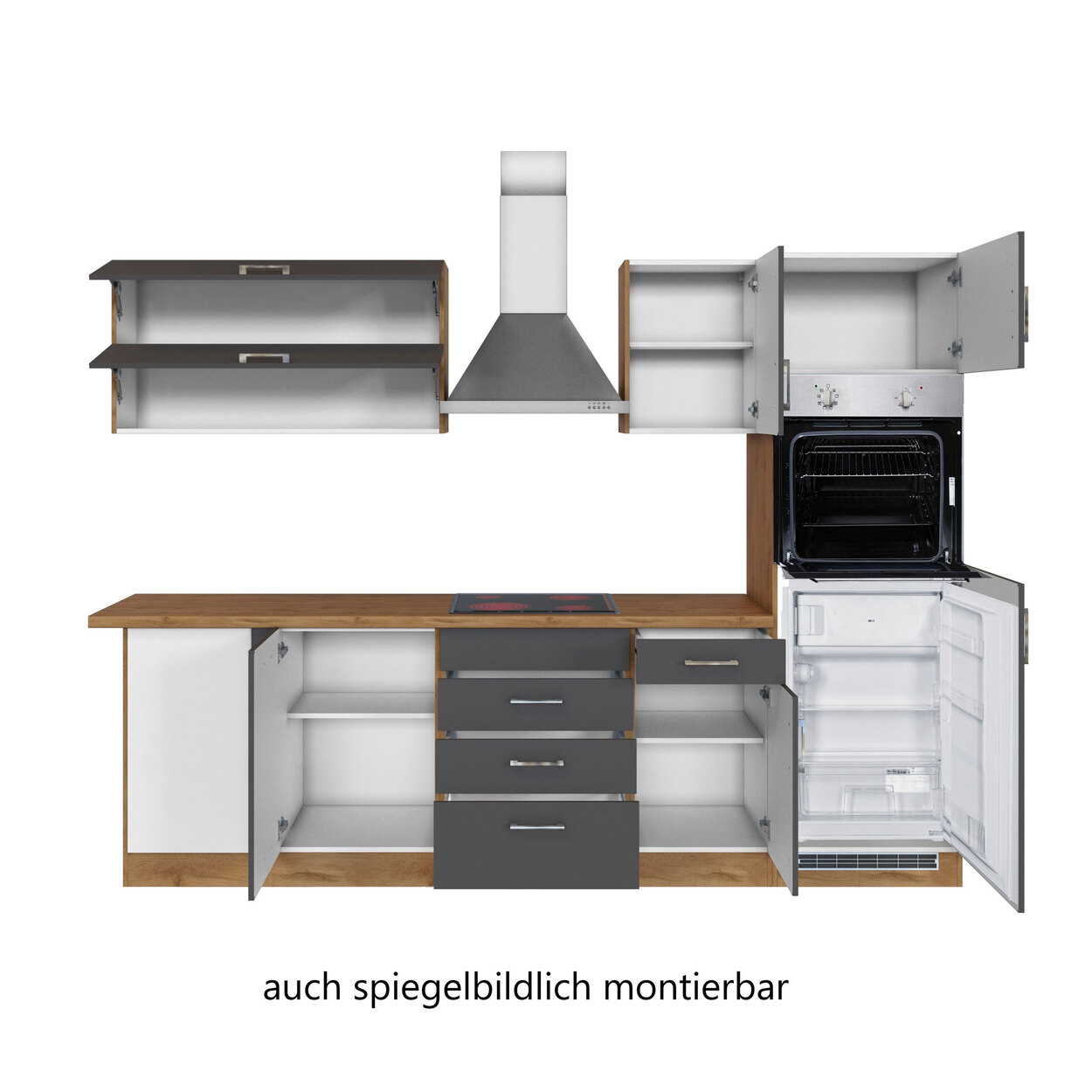 Held Möbel Porto WinkelKüche, 210 x 270 cm ALDI