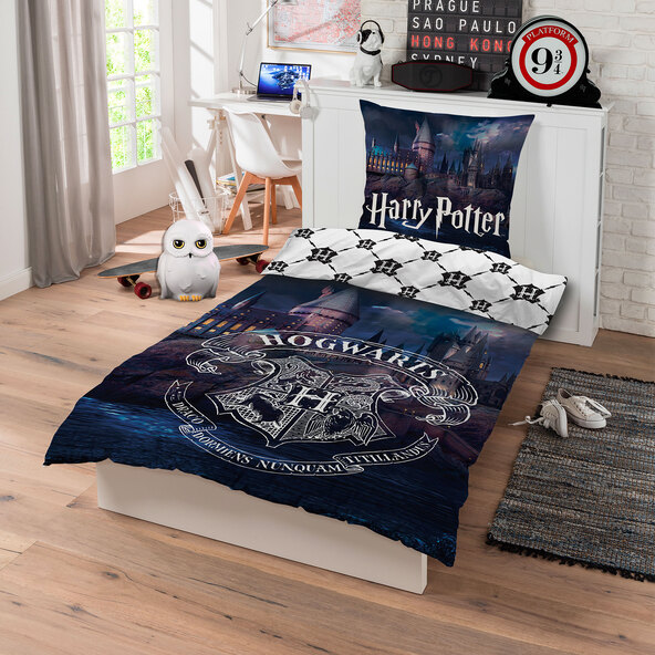 Harry Potter Bettwäsche, 135 x 200 cm, Hogwarts