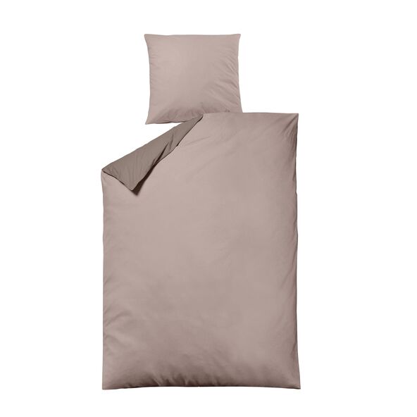 Bettwäsche Luxus Satin, 155 x 220 cm, beige