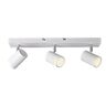 LED-Deckenstrahler 3er Spot, inkl. 3x GU10, weiß