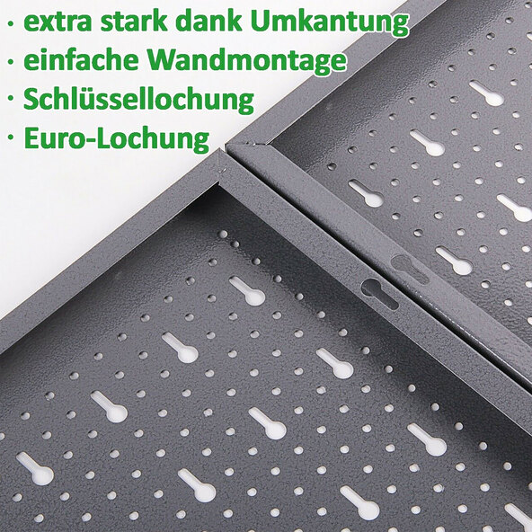 Lochwand Set mit Haken, 3-tlg.
