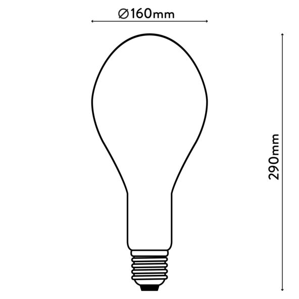 LED-Leuchtmittel Dilly Max Ø 16 cm E27 5 W