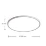 Smarte LED-Deckenleuchte Amela white+ambiance, Ø 50 cm
