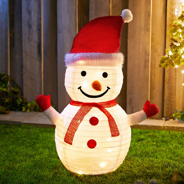 LED Weihnachtsfigur Schneemann 