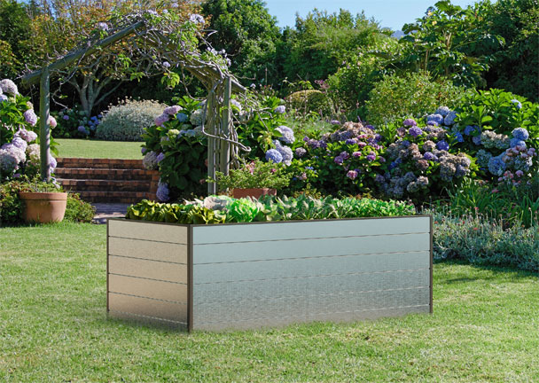 Aluminium-Hochbeet, 195 x 77 x 99 cm Aluminium-Hochbeet, 195 x 77 x 99 cm