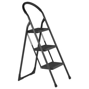 Klappbare Trittleiter 3-stufig - Rutschfest Für Haushalt & Garten