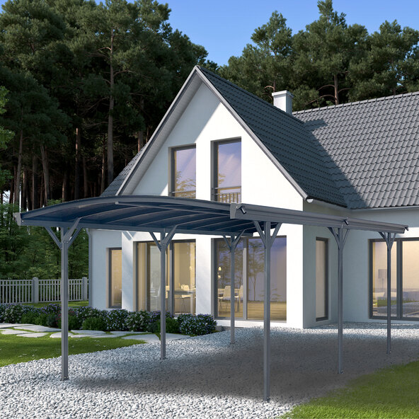 Carport Falo, grau
