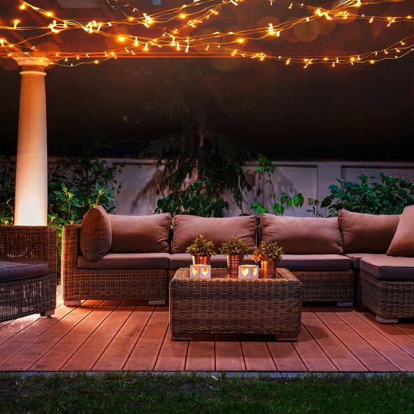 Smart-Home-Lichterkette, warmweiß, 120 LEDs
