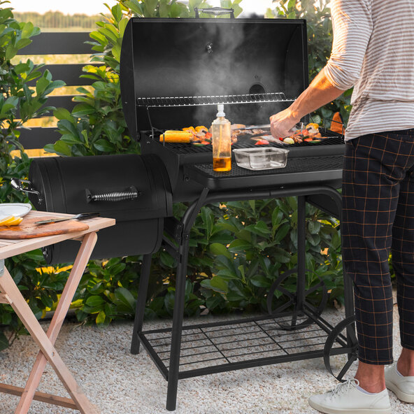 Meateor Smoker, Holzkohle-Grillwagen | ALDI ONLINESHOP