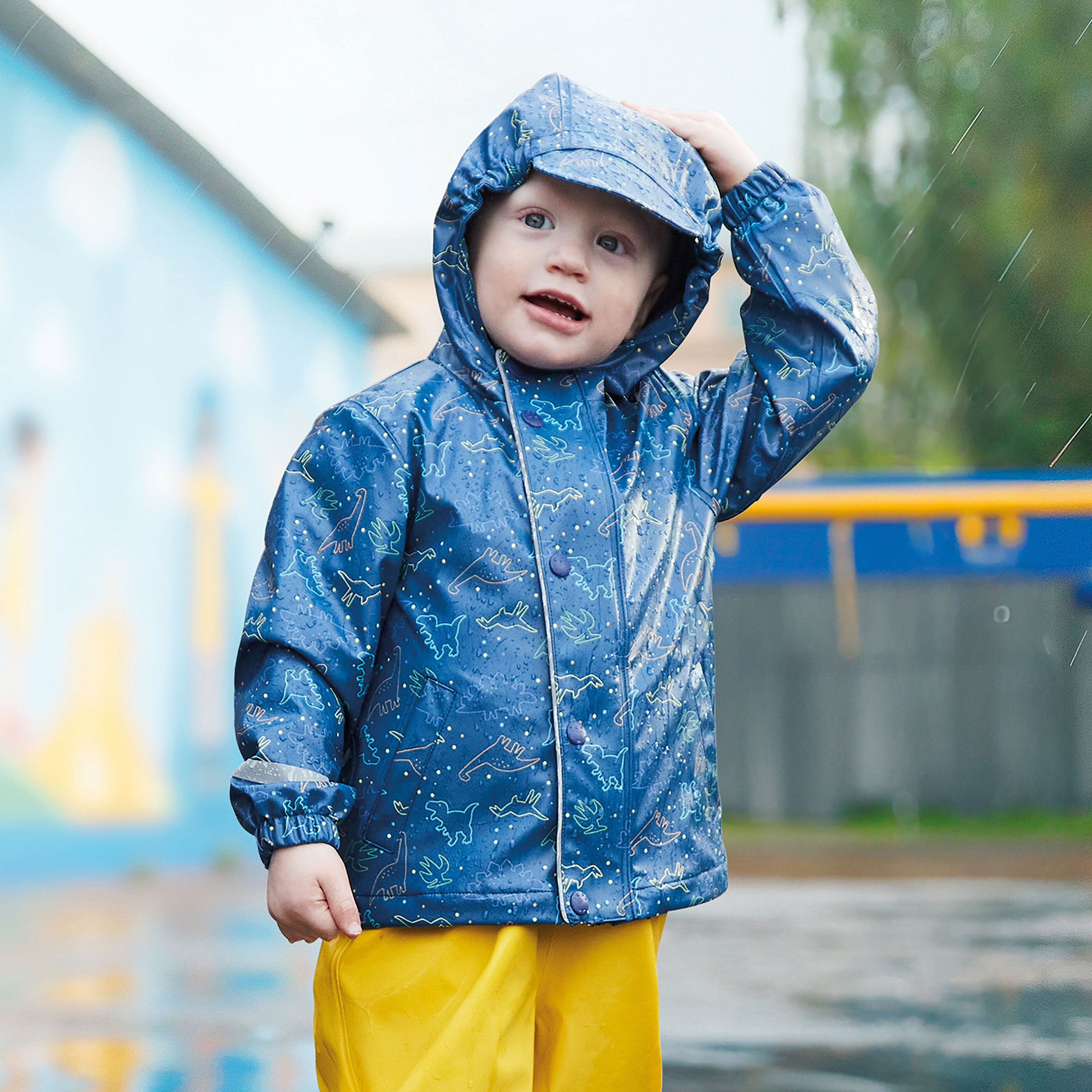 LILY & DAN Kinder Regenjacke, gelb ALDI