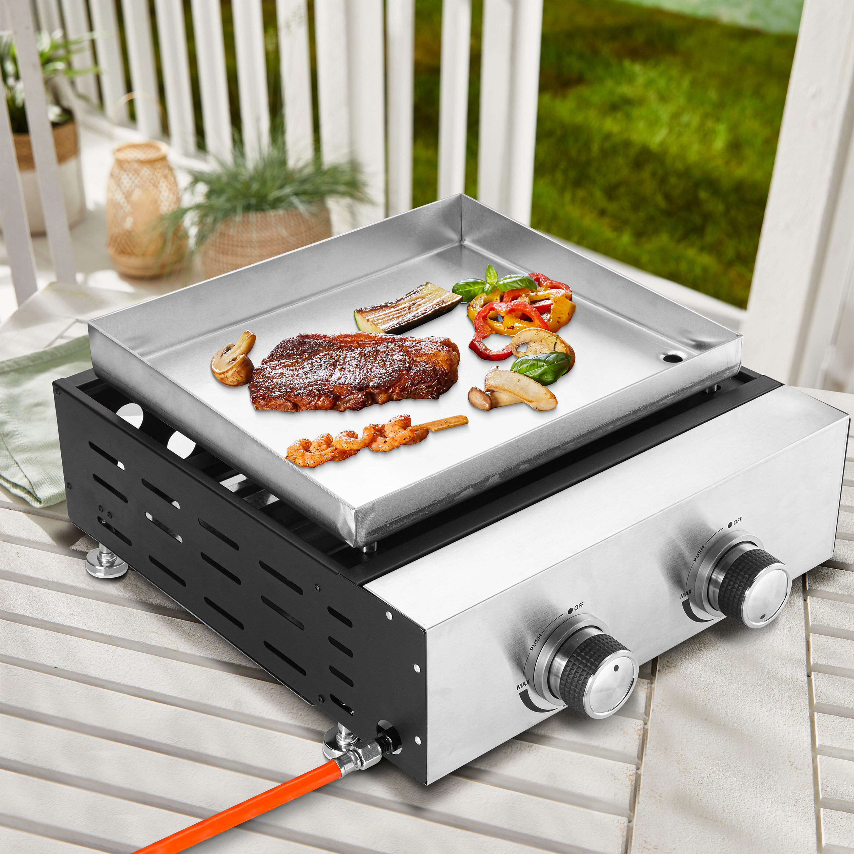 2flammige Plancha Grillplatte ALDI