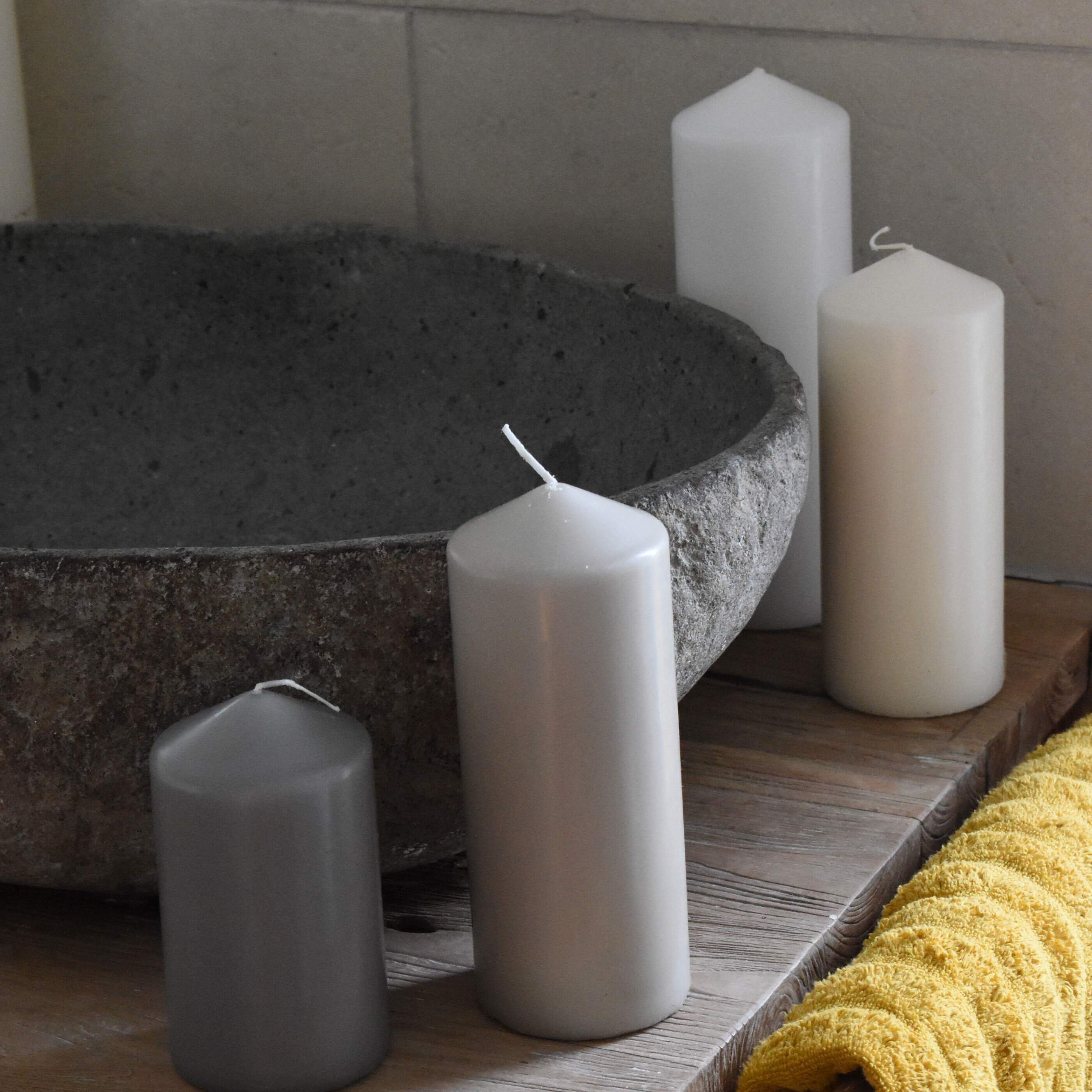 HOME CREATION Laternen/Kaminkerze, 4er Set ALDI