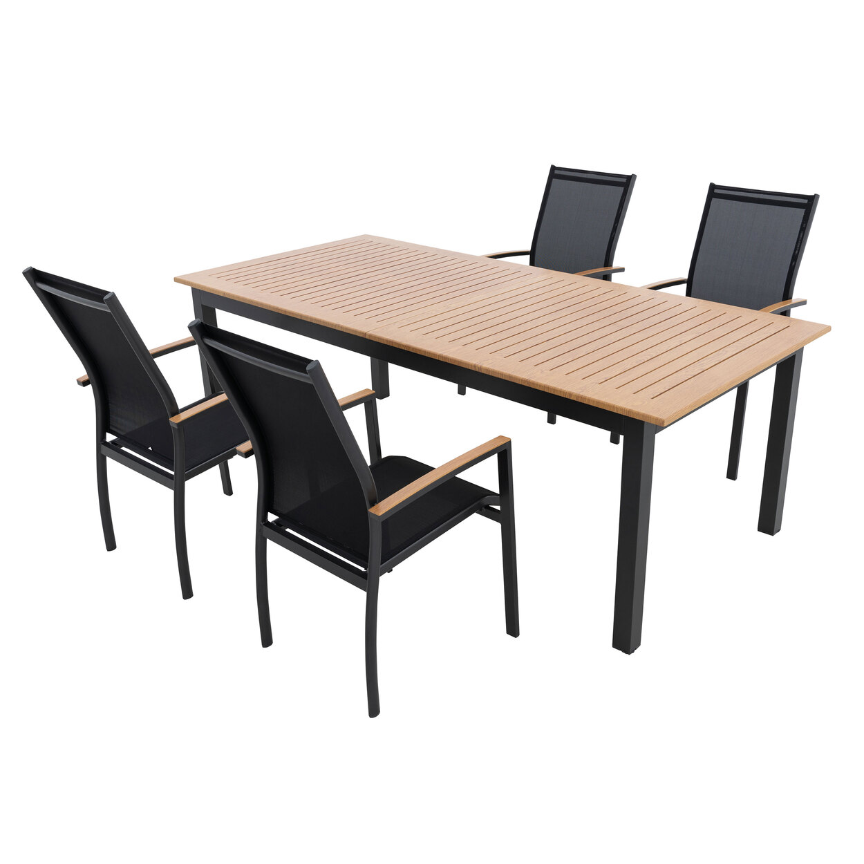 Ausziehtisch & 4 Stühle in Holzoptik ALDI