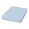 Feinbiber-Spannbetttuch 140-150 x 200 cm, blau