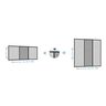 Alu-Schiebefenster COMFY SLIDE, 50 x 75 cm, anthrazit