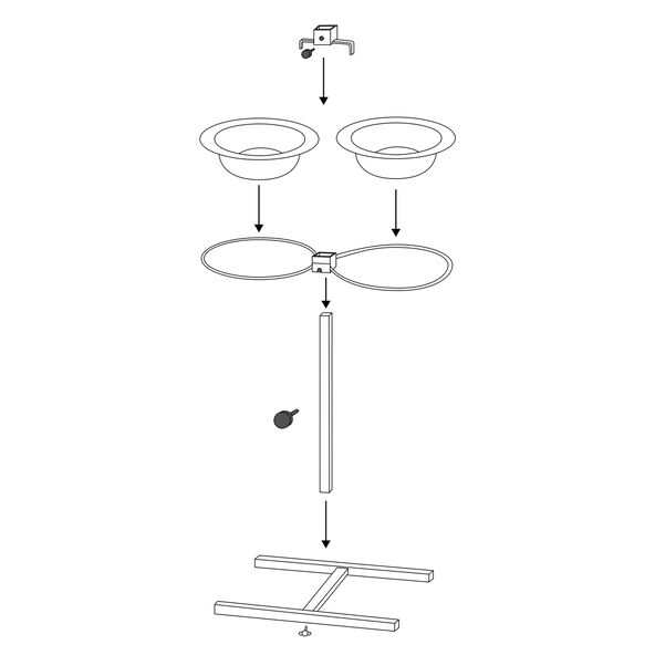 Hundebar, Edelstahl/Metall, ø 21 cm