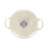 Gusseisener Koch- & Schmortopf mit Deckel, creme