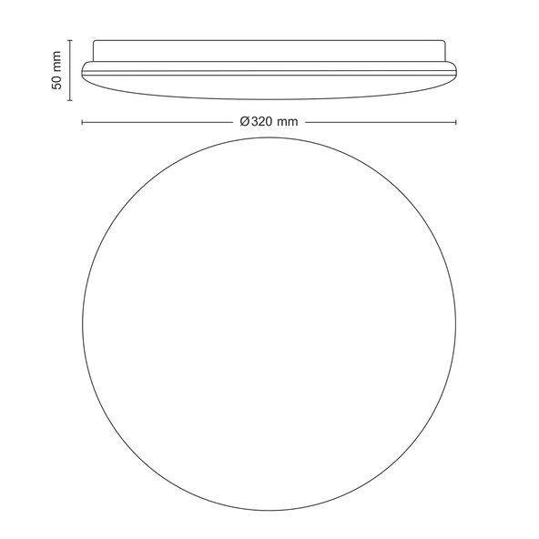LED-Leuchte Moire CL200, Ø 32 cm