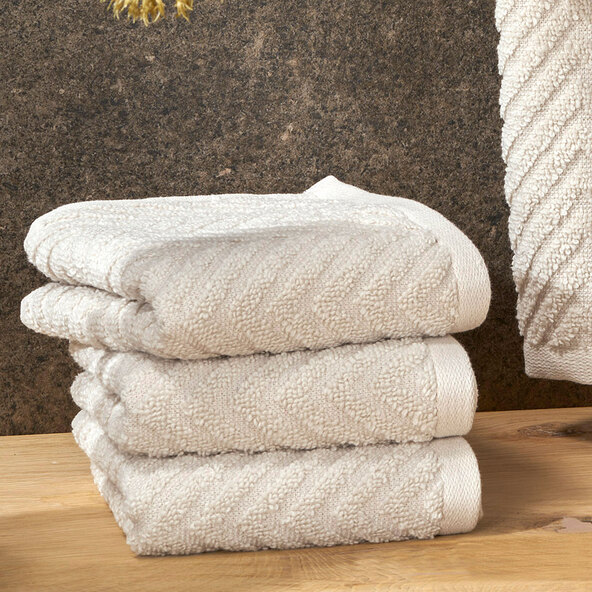 Gästehandtuch Supersoft, 2 x 4 Stück, beige