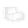 Talea Rock Outdoor Sitzsack, himmelblau