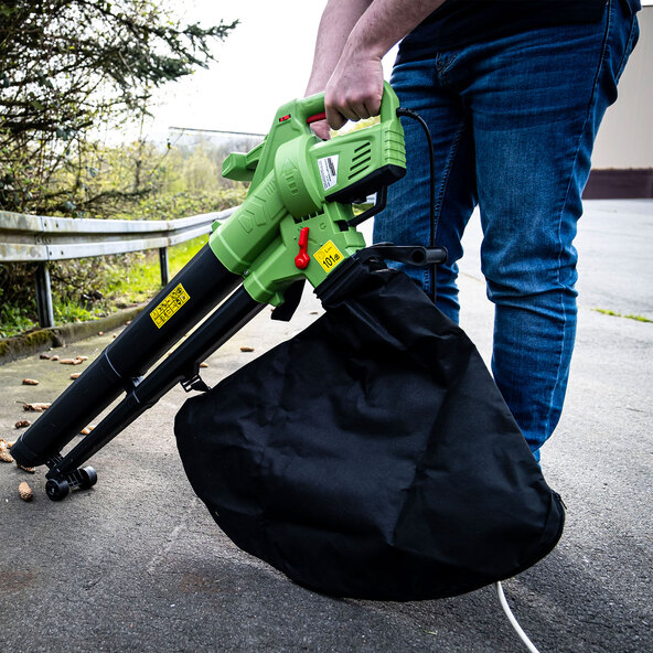 Elektro-Laubsauger-/Bläser 3.000 W mit 45 L Auffangsack