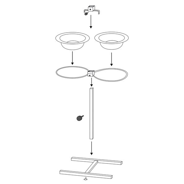 Hundebar, Edelstahl/Metall, ø 24 cm