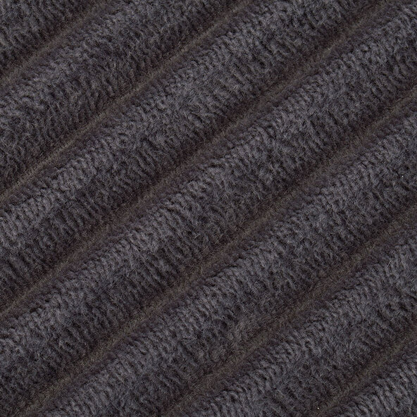 Badteppich Berlin in Cord Optik, 2er Set, 50 x 70 cm, anthrazit