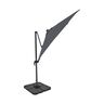 Alu-LED-Solarpendelschirm, 250 x 250 cm, anthrazit