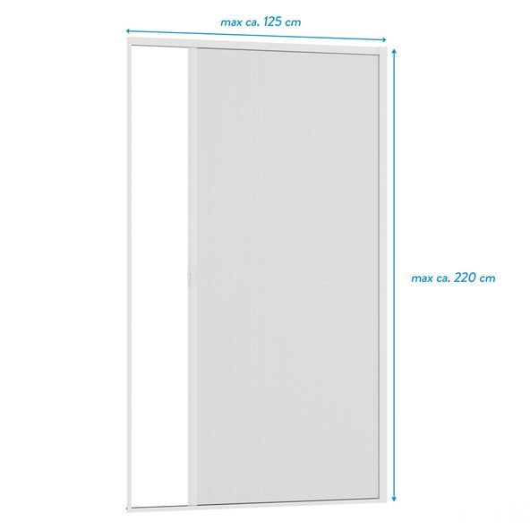 Insektenschutz Alu-Türrollo Smart 125 x 220 cm, weiß