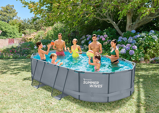 Active Frame Pool, oval, 488 x 305 x 107 cm