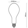 LED-Leuchtmittel Dilly Max Ø 16 cm E27 5 W