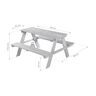 Outdoor-Kinder-Sitzgruppe Picknick for 4