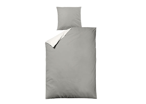 Bettwäsche Luxus Satin, 155 x 220 cm, silber