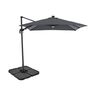 Alu-LED-Solarpendelschirm, 250 x 250 cm, anthrazit