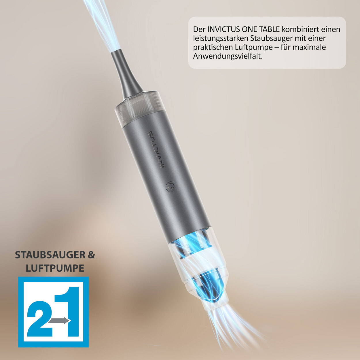 INVICTUS 2 in 1 Handstaubsauger mit Luftpumpe ALDI