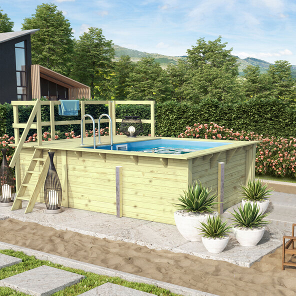 Pool Nemo, inkl. Terrasse und Zubehör