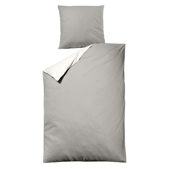 Bettwäsche Luxus Satin, 135 x 200 cm, silber