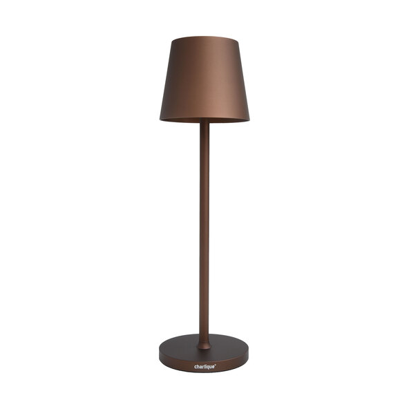 LED-Akku-Tischlampe Dinner Light classic, braun