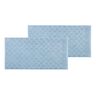 Geo Frottierserie Duschtuch, 2er Set, blau