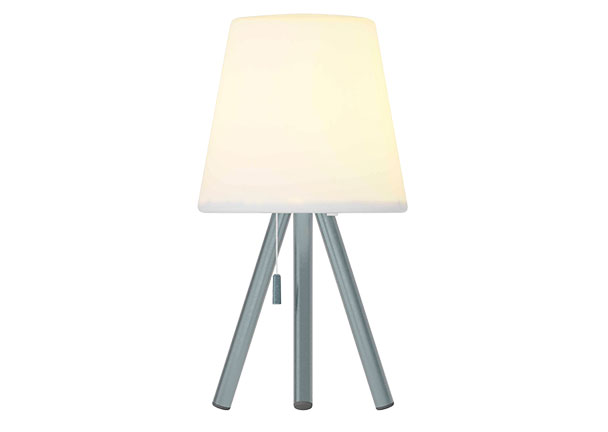 LED-Outdoor-Akku-Tischleuchte, dreibeinig