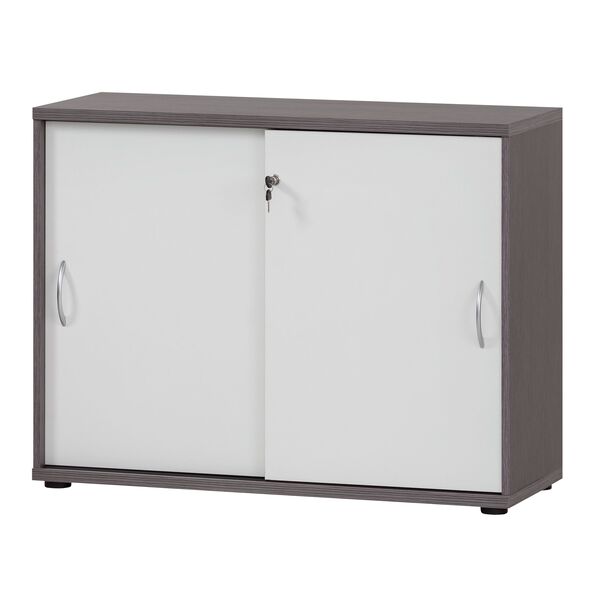 Serie 4000 Aktenschrank 4700, esche grau/weiß matt