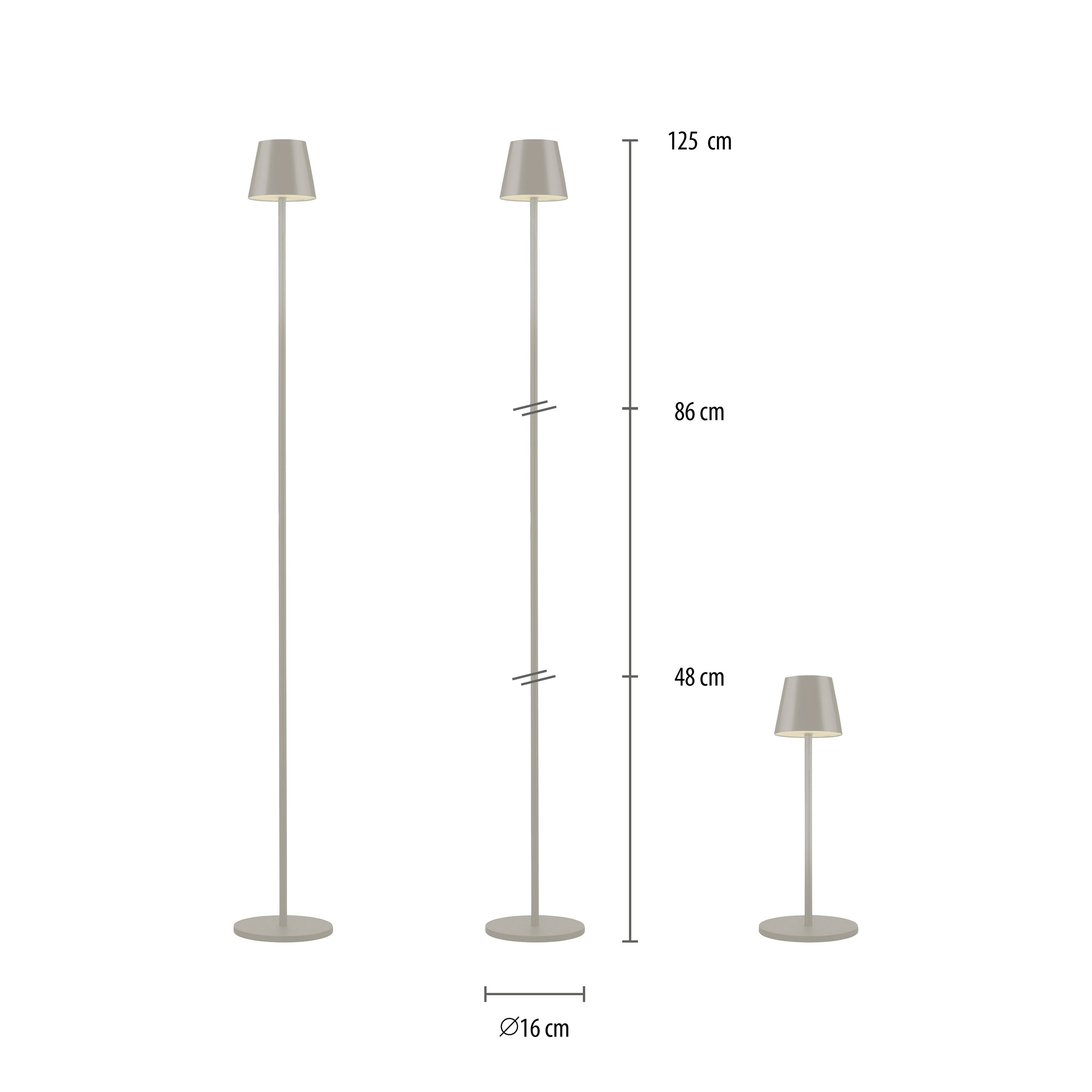 JUST LIGHT LEDAkkuStehleuchte Buria ALDI