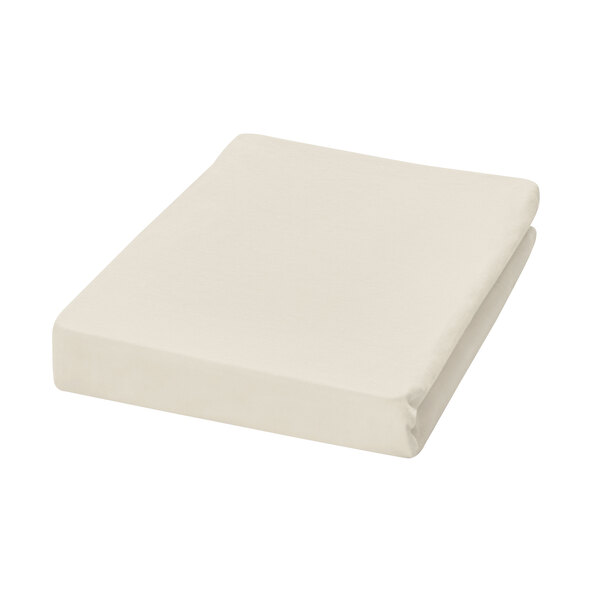 Supersoft Spannbetttücher bis 25 cm Höhe, 90-100 x 200-220 cm, creme