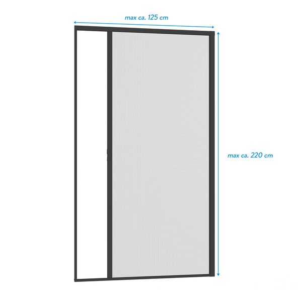 Insektenschutz Alu-Türrollo Smart, 125 x 220 cm, anthrazit