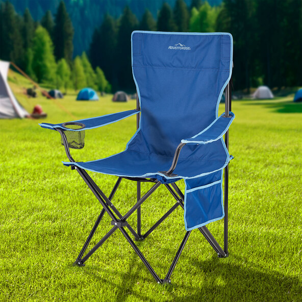 Faltbarer Campingstuhl, blau