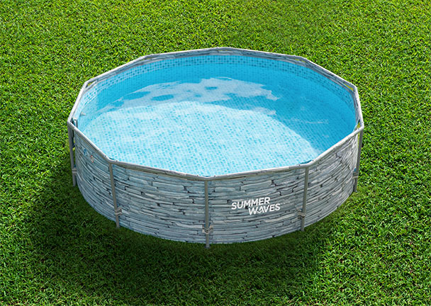 Active Frame Pool, Stone, Ø 305 cm