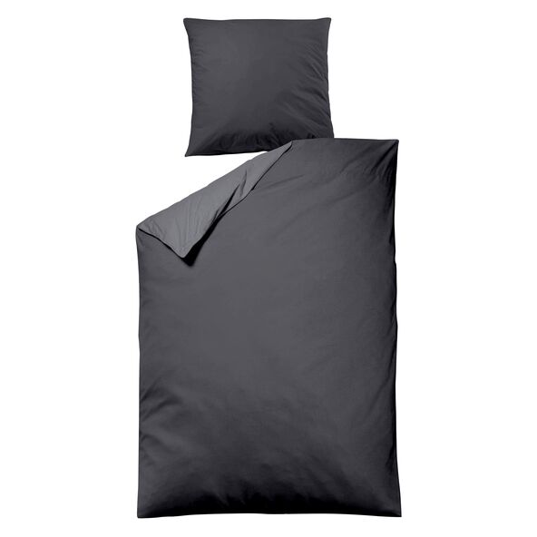 Bettwäsche Luxus Satin, 135 x 200 cm, anthrazit