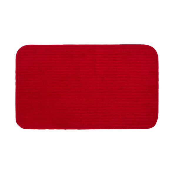Badteppich Berlin in Cord Optik, 2er Set, 50 x 70 cm, bordeaux